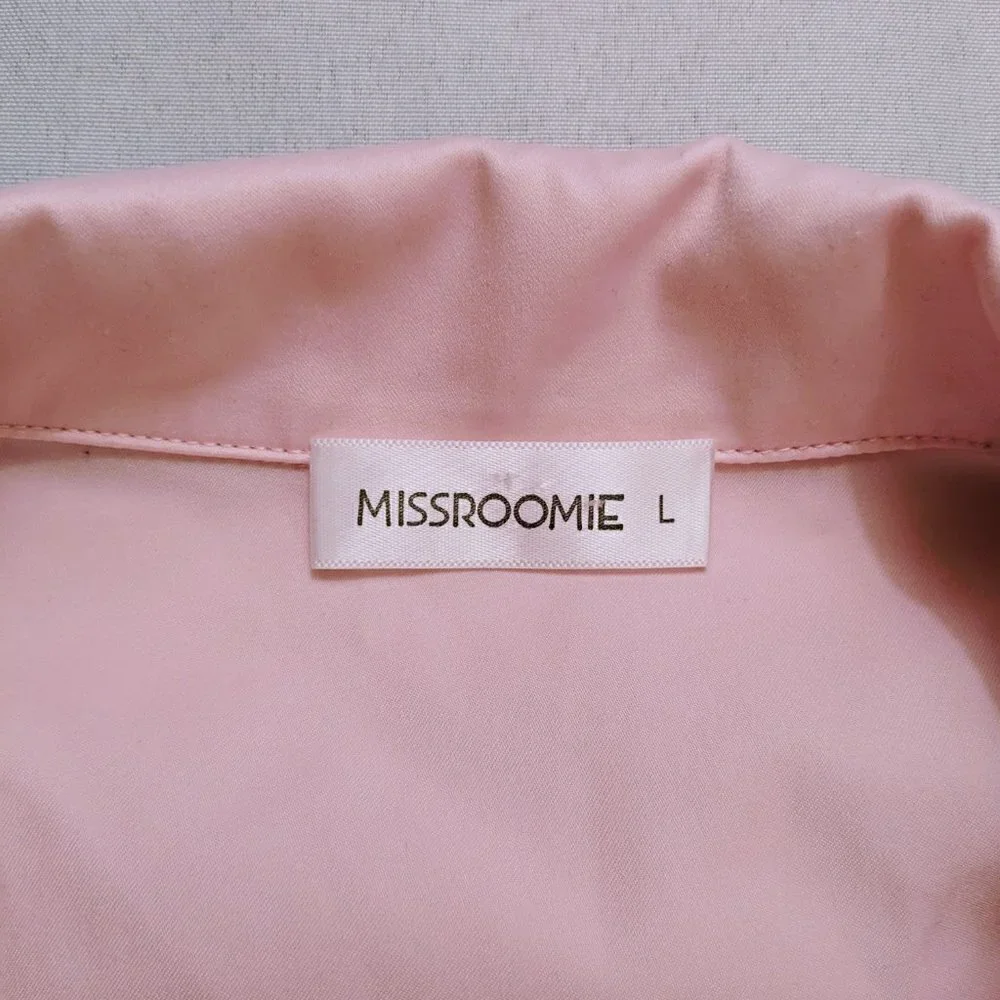 Missroomie Light Pink Pajama Set Silky and Luxurious Size Large